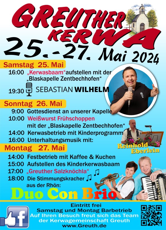 Programm Kerwa Greuth 2024